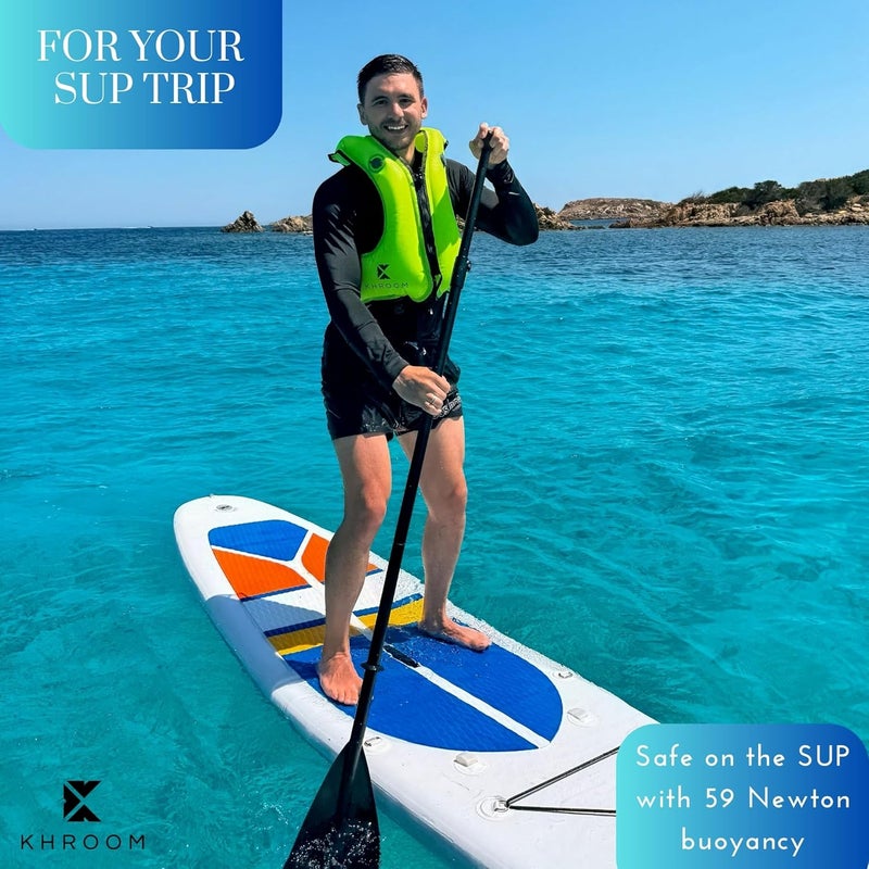 Khroom Inflatable Snorkel Vest for Adults and Teenagers | 60"-75" Height | 90-220 lbs | V2 2025 Model | Buoyancy Jacket for Snorkeling and SUP - Snorkel Vest, Buoyancy Aid - Image 3